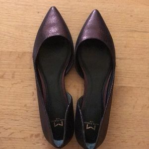 Marc Fisher purple leather flats